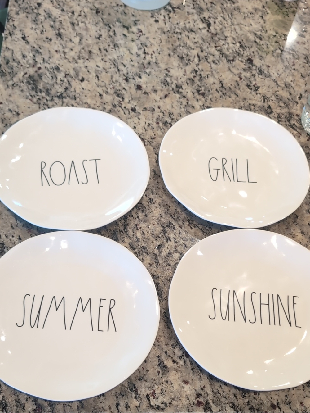 Rae Dunn Summer, Sunshine, Roast, and Grill Plate Set